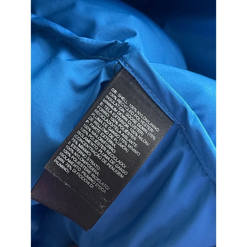 The North Face Nuptse 700 Puffer Jacket Mens XL Black Blue Excellent Down Coat